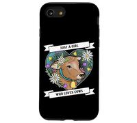 Custodia per iPhone SE (2020) / 7/8 Solo una ragazza che ama le mucche divertente animale da fattoria