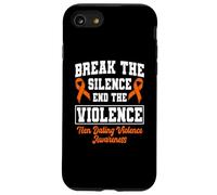 Custodia per iPhone SE (2020) / 7/8 Sostieni la consapevolezza della violenza negli appuntamenti tra adolescenti con il nastro arancione