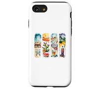 Custodia per iPhone SE (2020) / 7/8 Southwest Desert Road Trip Acquerello Art