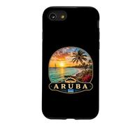 Custodia per iPhone SE (2020) / 7/8 Splendido design tropicale al tramonto sulla spiaggia di Aruba