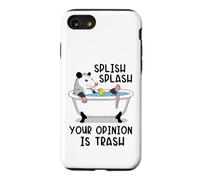 Custodia per iPhone SE (2020) / 7/8 Splish Splash La tua opinione è Trash Opossum Bath