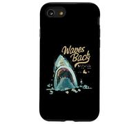 Custodia per iPhone SE (2020) / 7/8 Squalo Onde Indietro Oceano Surf Spiaggia Estate Divertente