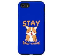 Custodia per iPhone SE (2020) / 7/8 Stay Paw-sitive Cute Dog Motivation Citazione