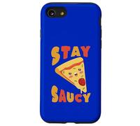 Custodia per iPhone SE (2020) / 7/8 Stay Saucy Pizza Slice Divertente Cibo Umorismo