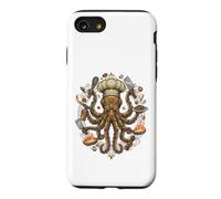 Custodia per iPhone SE (2020) / 7/8 Steampunk Octopus Chef Cook Mechanical Cuisine