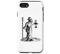 Custodia per iPhone SE (2020) / 7/8 Steampunk Peste Pestilenza Tarocchi Vintage Horror