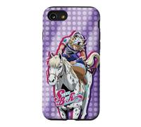Custodia per iPhone SE (2020) / 7/8 Steel Ball Run Johnny on Horseback with Show Logo Anime