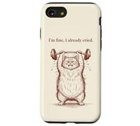 Custodia per iPhone SE (2020) / 7/8 Sto bene, ho già pianto Funny Cat Weightlifting