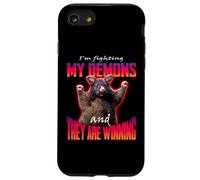 Custodia per iPhone SE (2020) / 7/8 Sto combattendo i miei demoni e loro stanno vincendo Rat Word Art