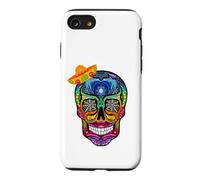 Custodia per iPhone SE (2020) / 7/8 Sugar Skulls Giorno Dei Morti Cibo Tradizionale Latino Messico