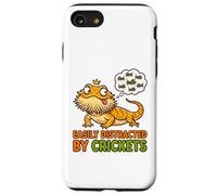 Custodia per iPhone SE (2020) / 7/8 T-shirt divertente con drago barbuto distratto da crickets