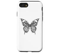 Custodia per iPhone SE (2020) / 7/8 Tatuaggio Scuro Gotico Farfalla Teschio Corvo Rosa Memento