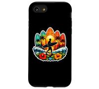 Custodia per iPhone SE (2020) / 7/8 Tavole da surf Tramonto Oceano Spiaggia Vibe Surfer Surf Sole