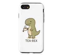 Custodia per iPhone SE (2020) / 7/8 Tea Rex Carino Dinosauro Accogliente Bevanda Mattina Umorismo Pun Citazione