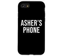 Custodia per iPhone SE (2020) / 7/8 Telefono di Asher Nero Bianco Nome Asher
