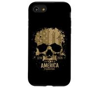 Custodia per iPhone SE (2020) / 7/8 Teschio USA Compleanno Robusto Grunge 250 Quarter Millennium Uomini