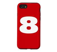 Custodia per iPhone SE (2020) / 7/8 The Number 8 Eight Sports Team - Stampa frontale per compleanno