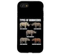 Custodia per iPhone SE (2020) / 7/8 Tipi di specie di rinoceronte Tabella educativa Amante della fauna selvatica