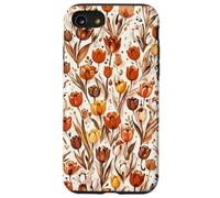 Custodia per iPhone SE (2020) / 7/8 Tulipano Arancione Floreale Marrone Tulipani Fiore Di Campo Su