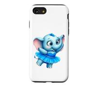 Custodia per iPhone SE (2020) / 7/8 Tutu blu ballerina elefante carino bambino