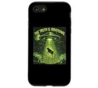 Custodia per iPhone SE (2020) / 7/8 UFO La verità è il rapimento irrazionale della mucca 3.14 Math Pi Day