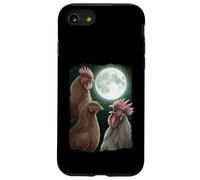 Custodia per iPhone SE (2020) / 7/8 Ululando alla luna - Camicia divertente con gallina - Pollo