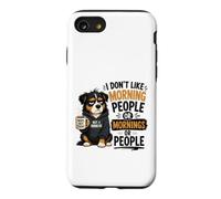 Custodia per iPhone SE (2020) / 7/8 Umorismo per amanti del caffè anti-mattina con cane scontroso