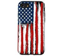 Custodia per iPhone SE (2020) / 7/8 USA American Distressed Flag Illustration Graphic Designs