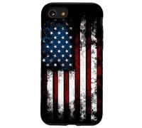 Custodia per iPhone SE (2020) / 7/8 USA American Distressed Flag Illustration Graphic Designs