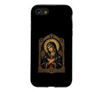 Custodia per iPhone SE (2020) / 7/8 Vergine Maria Ortodossa Icona Ornata Medievale Sacra Opera D'arte