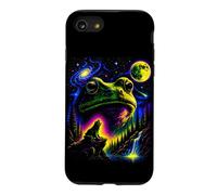 Custodia per iPhone SE (2020) / 7/8 Vintage Frog Cosmic Moon Mistico Foresta Retro Design Art