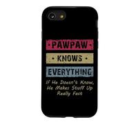 Custodia per iPhone SE (2020) / 7/8 Vintage Pawpaw Knows Everything Dad Father Father's Day