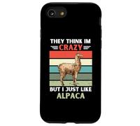 Custodia per iPhone SE (2020) / 7/8 Vintage pensano che io sia pazzo, ma mi piace solo amante alpaca