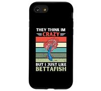 Custodia per iPhone SE (2020) / 7/8 Vintage pensano che io sia pazzo, ma mi piace solo Betta Fish Lover