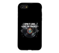 Custodia per iPhone SE (2020) / 7/8 Vinyl Record Collector Spin It Loud Love The Crackle