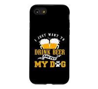 Custodia per iPhone SE (2020) / 7/8 Voglio solo bere birra e coccolare il mio cane divertente