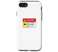 Custodia per iPhone SE (2020) / 7/8 VR Player Gamer Hazard Warning Realtà virtuale (arte sul retro)