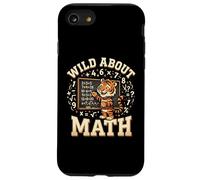 Custodia per iPhone SE (2020) / 7/8 Wild About Math Tiger Cute Numbers - Ventaglio per la scuola