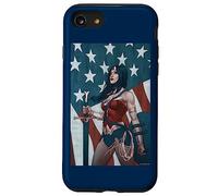 Custodia per iPhone SE (2020) / 7/8 Wonder Woman American Flag