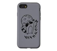 Custodia per iPhone SE (2020) / 7/8 Y2K 90s Raccapricciante Raccoon Evil Laugh Under the Moon