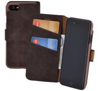 Custodia per IPHONE Se 3 2022 Pocket-Book Protettiva Vera Pelle Wallet Case