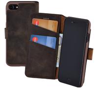 Custodia per IPHONE Se 3 2022 Pocket-Book Protettiva Vera Pelle Wallet Case