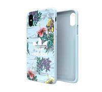 Custodia per iPhone X Adidas con stampa floreale grigia