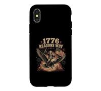 Custodia per iPhone X/XS 1776 Motivi per cui divertente 4 luglio George Washington