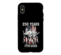 Custodia per iPhone X/XS 250 Anniversary USA Patriotic 2026 250 4 luglio Vintage