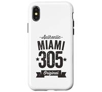 Custodia per iPhone X/XS 305 Miami Codice Area Distressed Authentic USA