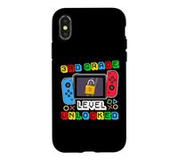 Custodia per iPhone X/XS 3rd grade Level Unlocked Gamer Back to School Boy