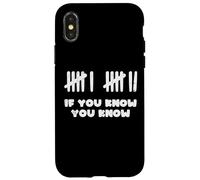 Custodia per iPhone X/XS 6 7 Meme divertente 67 Se conosci sei sette ragazzi giovani bambini