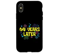 Custodia per iPhone X/XS 64° Compleanno 64 Anni dopo 64 Anni Bday