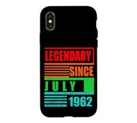 Custodia per iPhone X/XS 64° compleanno leggendario dal luglio 1962 frase di compleanno